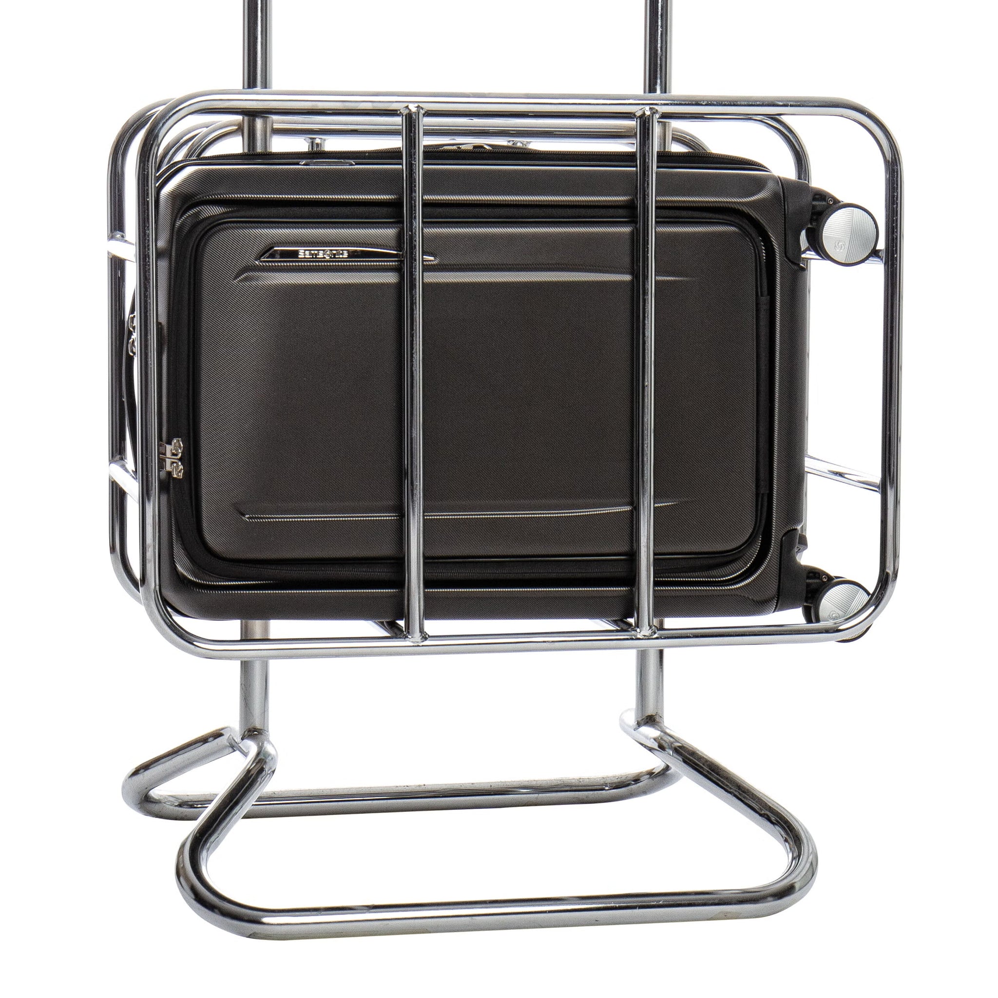 Samsonite Just Right Spinner Frontload Carry-On 15" Valise rigide extensible - Graphite