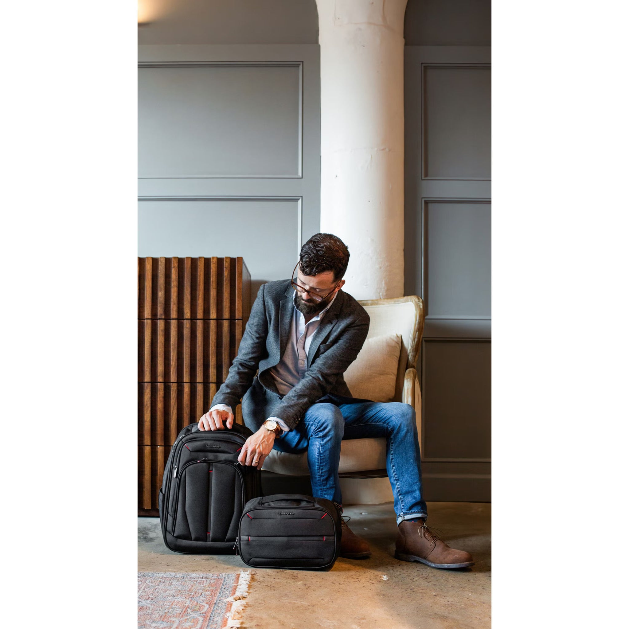 Sac à bandoulière commuter Samsonite Xenon 4.0 - Noir