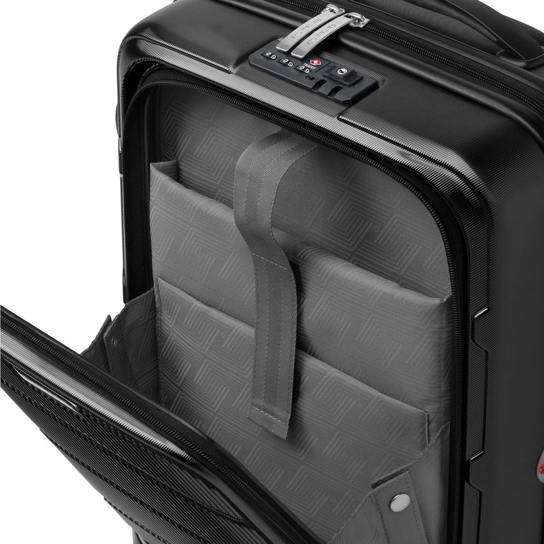 Samsonite Streamlite Pro Spinner Frontload Carry-On Hardside Luggage - Black