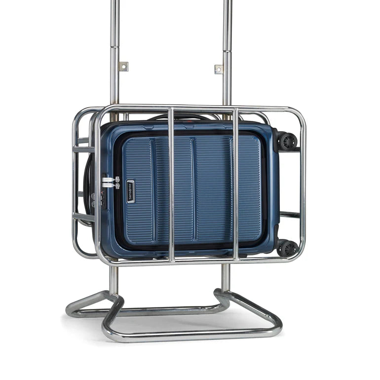 Valise rigide à chargement frontal Streamlite Pro Spinner de Samsonite - Bleu acier