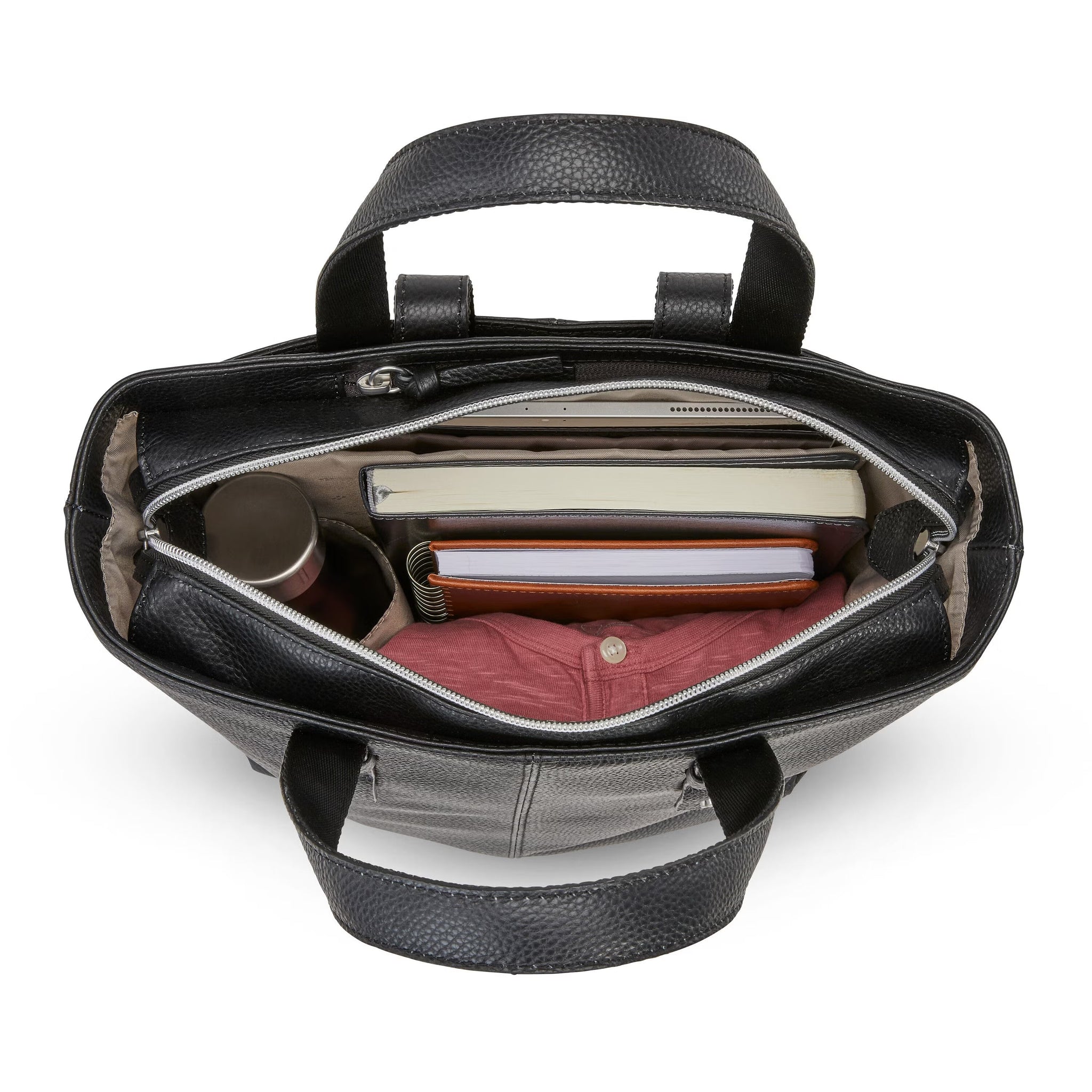 Samsonite Ladies Leather Backpack Convertible 13" - Black