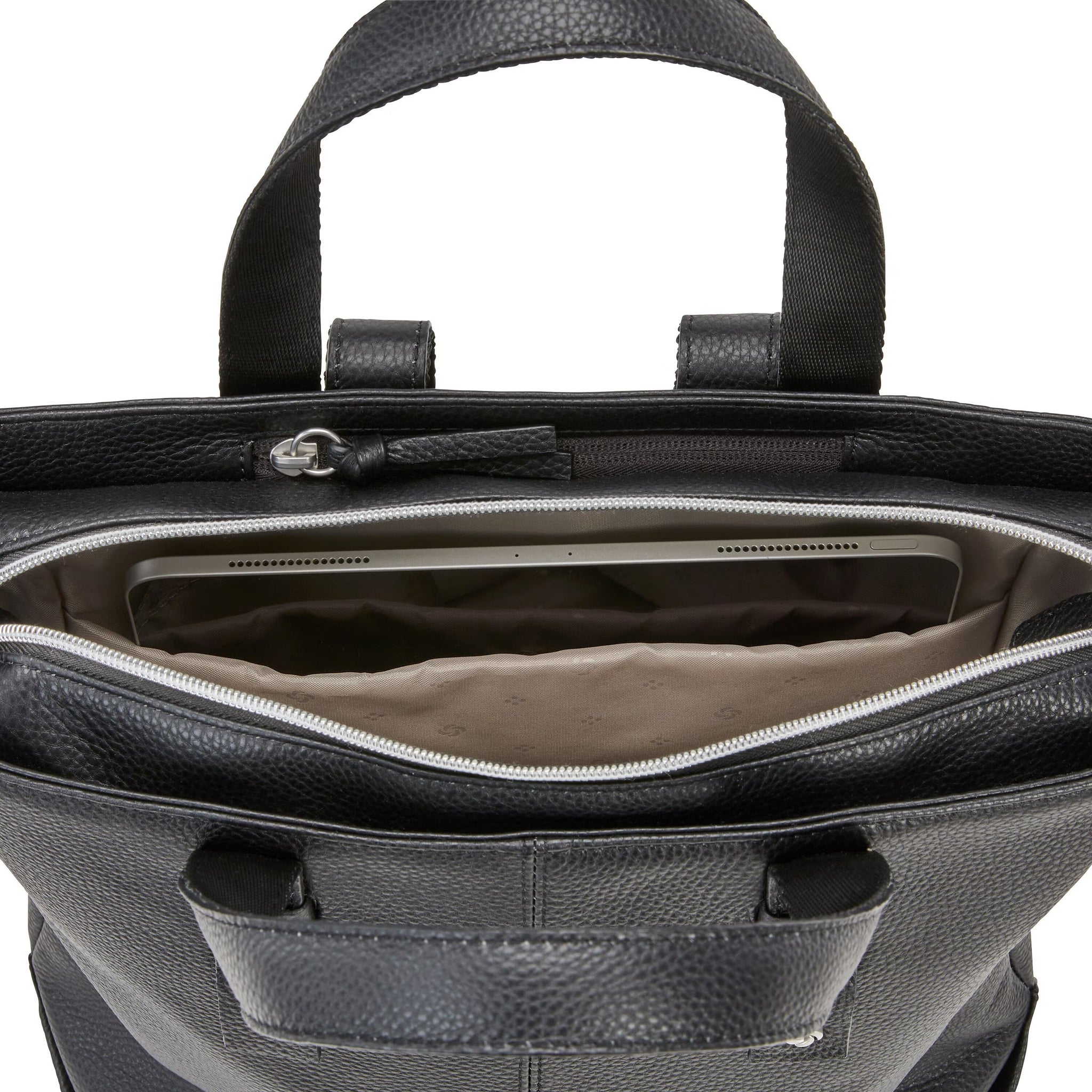 Samsonite Ladies Leather Backpack Convertible 13" - Black