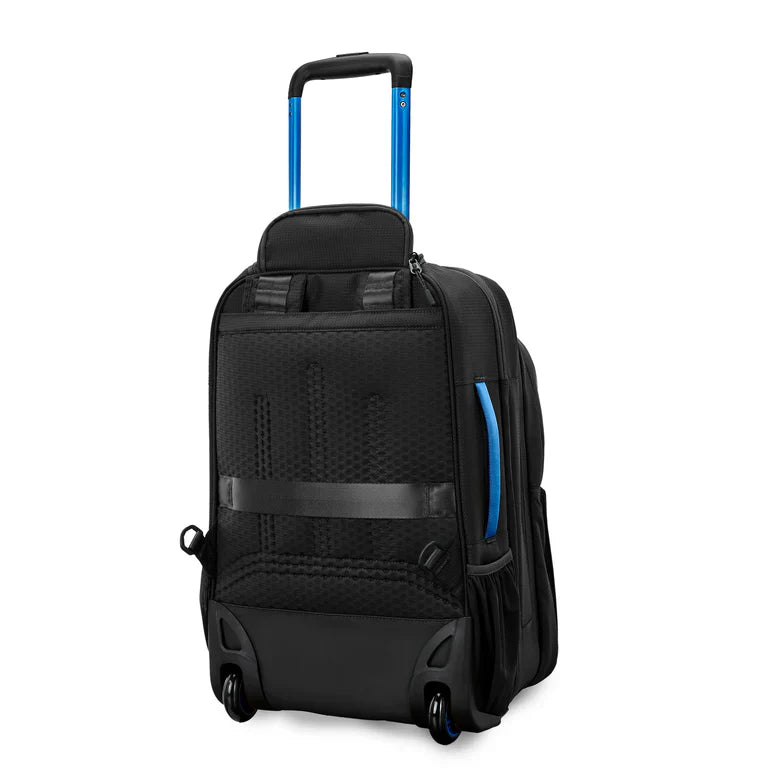 High Sierra Hi-Life 3-in-1 Convertible Wheeled Backpack 17" - Black/Blue