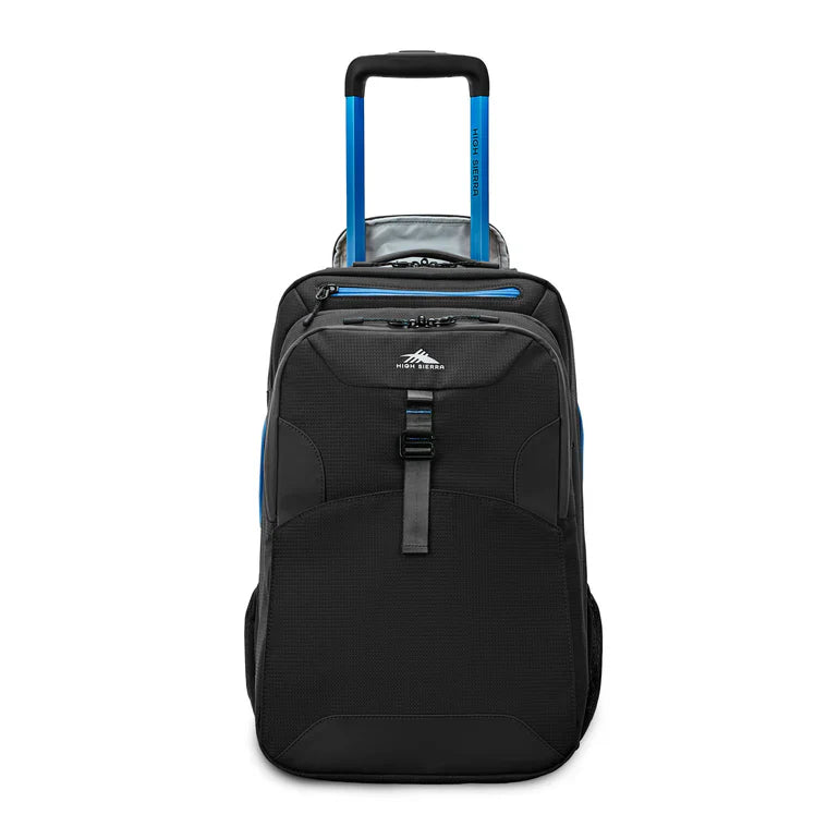 High Sierra Hi-Life 3-in-1 Convertible Wheeled Backpack 17" - Black/Blue
