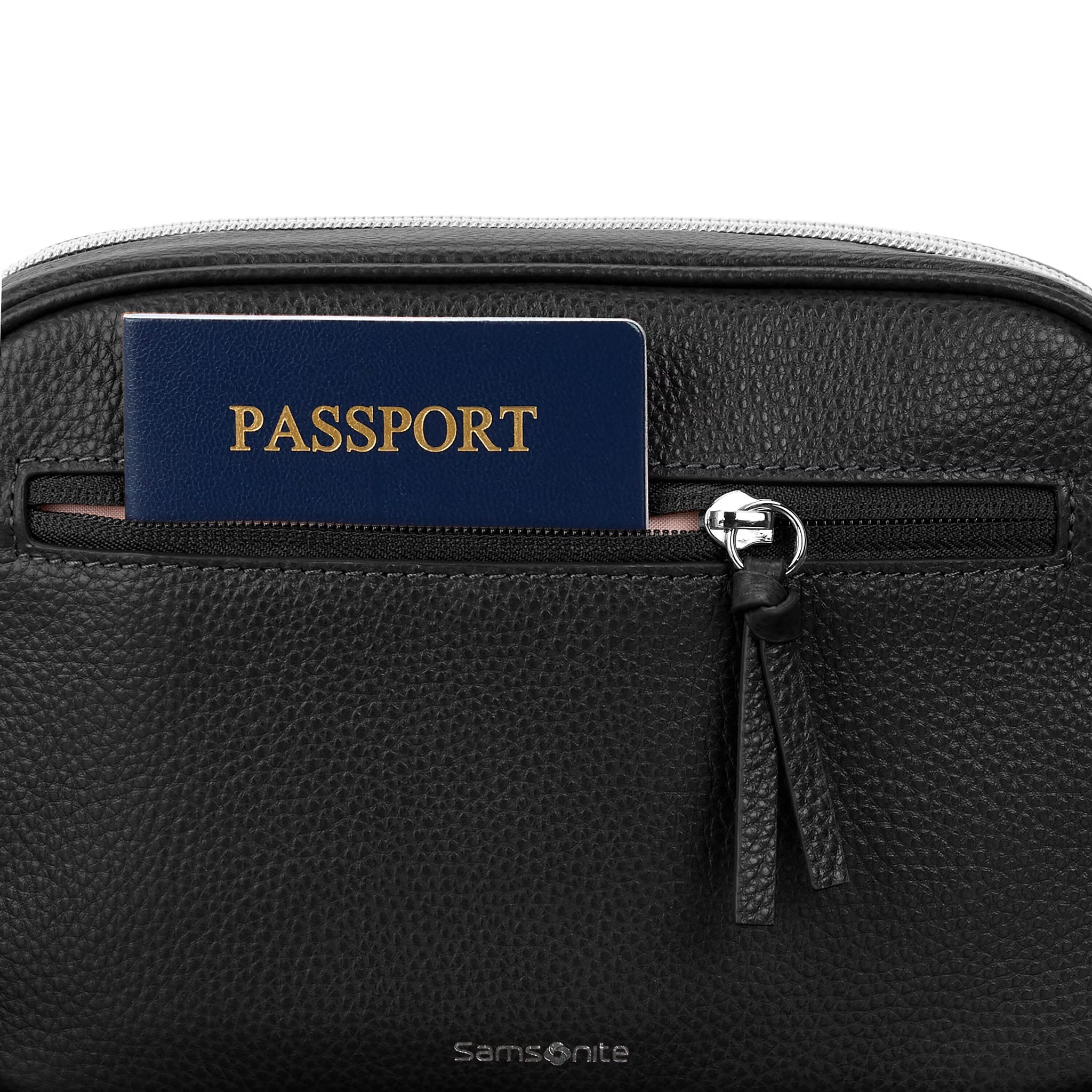 Samsonite Solution Mobile 2 Sac bandoulière en cuir RFID