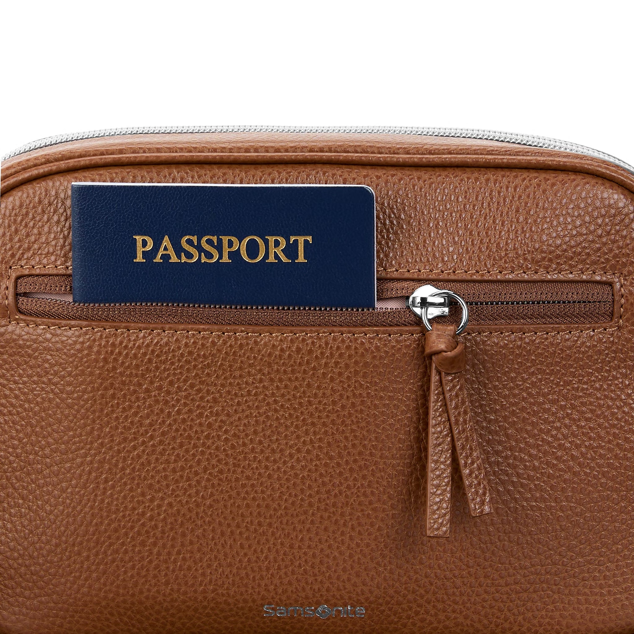 Samsonite Solution Mobile 2 Sac bandoulière en cuir RFID