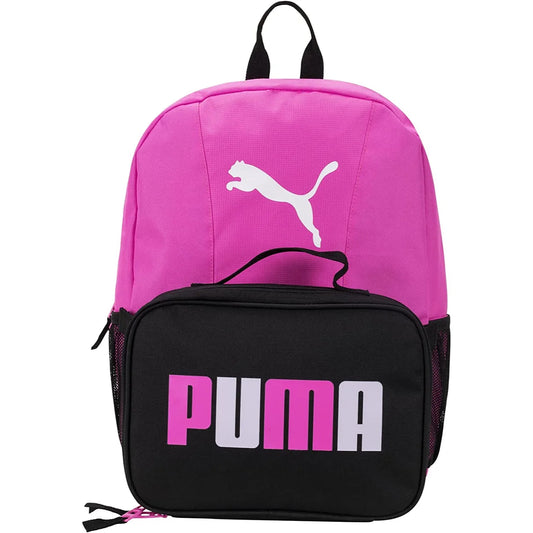 PUMA Evercat Duo Combo Backpack with Lunch box - Medium Pink