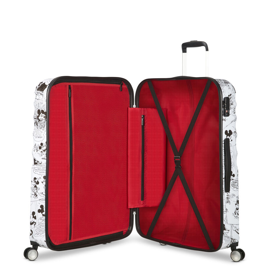 American Tourister Disney Wavebreaker Large Hardside Luggage - Minnie Comics White