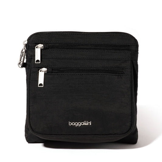 Baggallini Securtex Anti-Theft Crossbody - Black