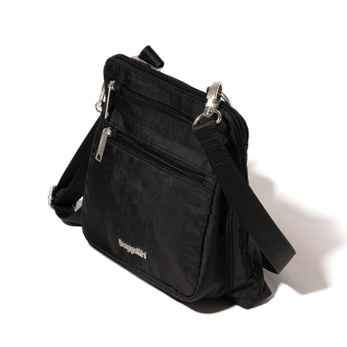 Baggallini Securtex Anti-Theft Crossbody - Black