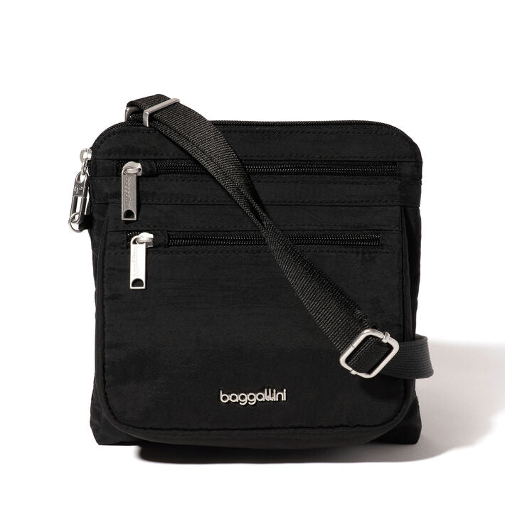 Baggallini Securtex Anti-Theft Crossbody - Black