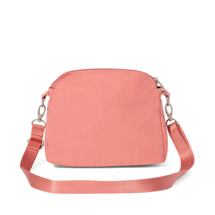 Baggallini Coastal Flip Lock Crossbody - Terracotta