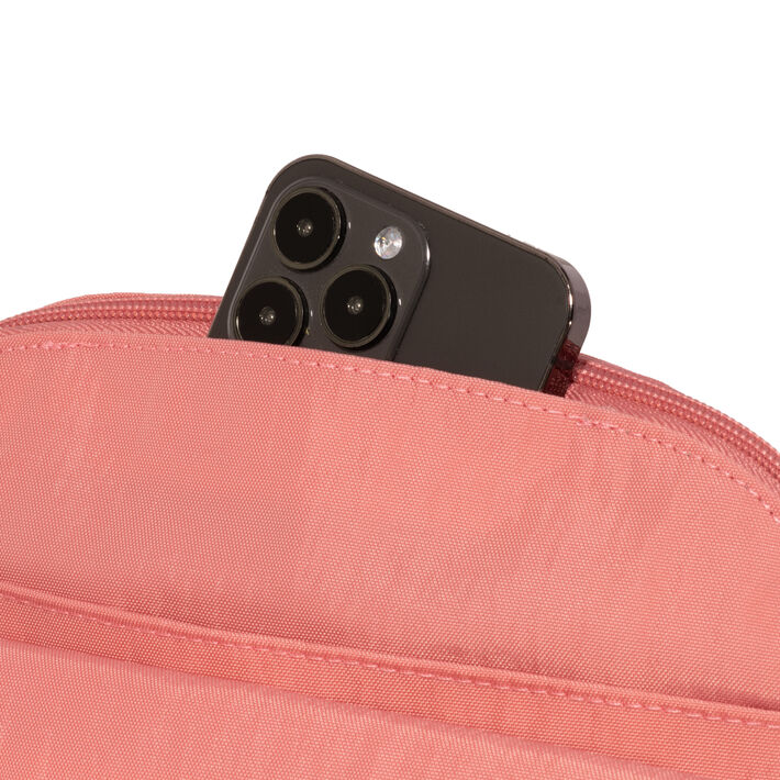 Baggallini Coastal Flip Lock Crossbody - Terracotta