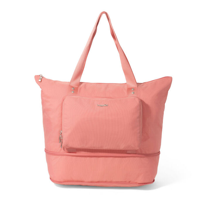Baggallini Sac fourre-tout extensible et pliable - Terracotta