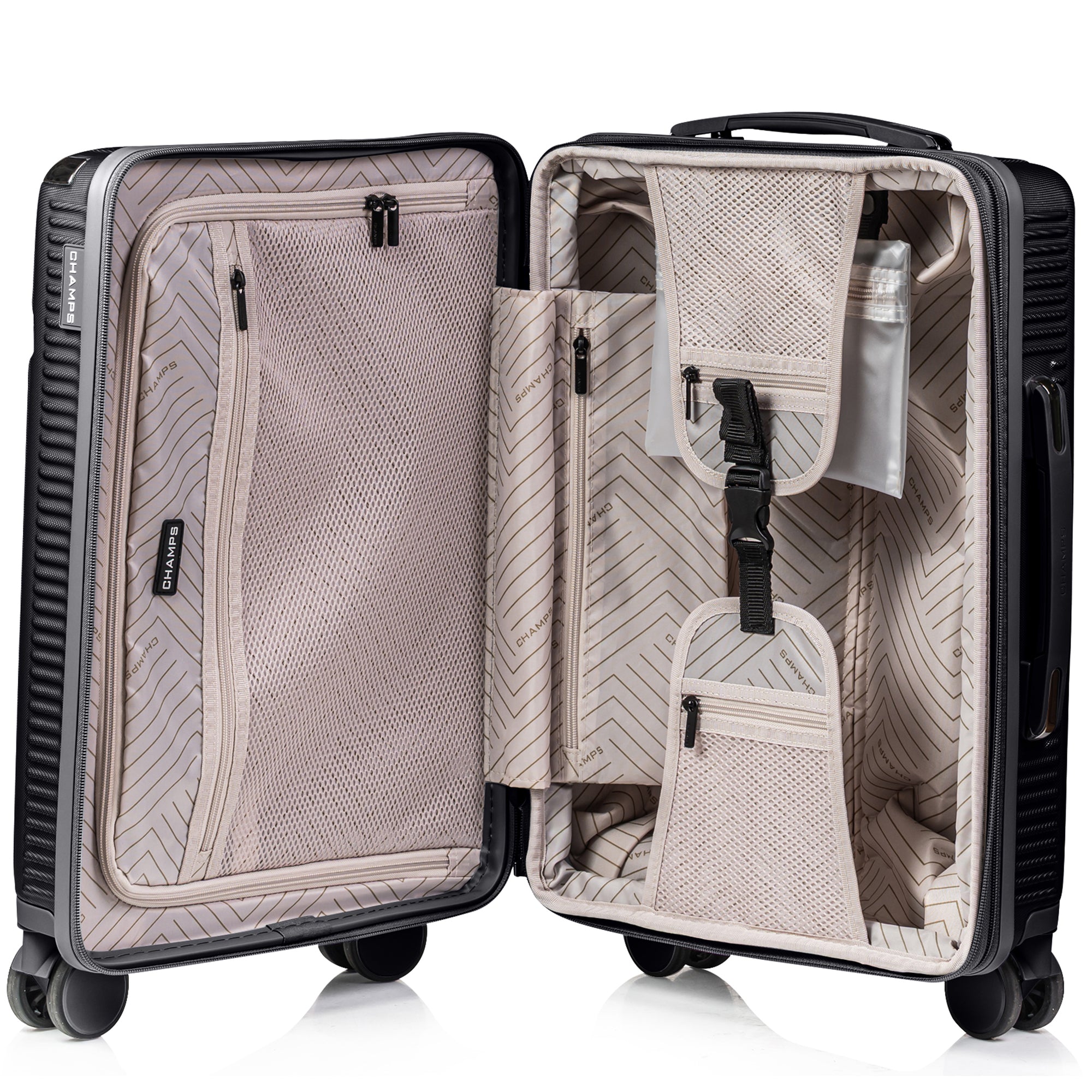 Champs Legacy 3-Piece Hardside Luggage Set