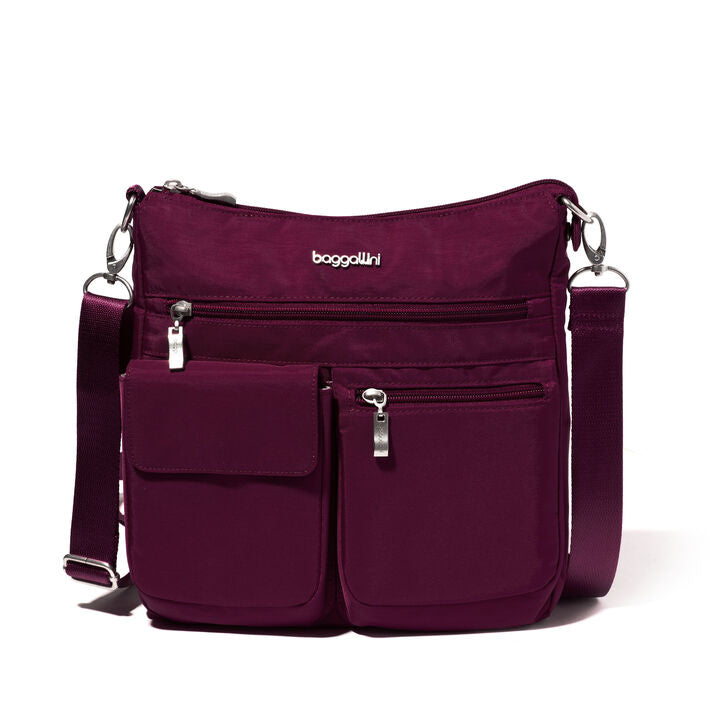 Baggallini Modern Everywhere Slim Crossbody - Mulberry