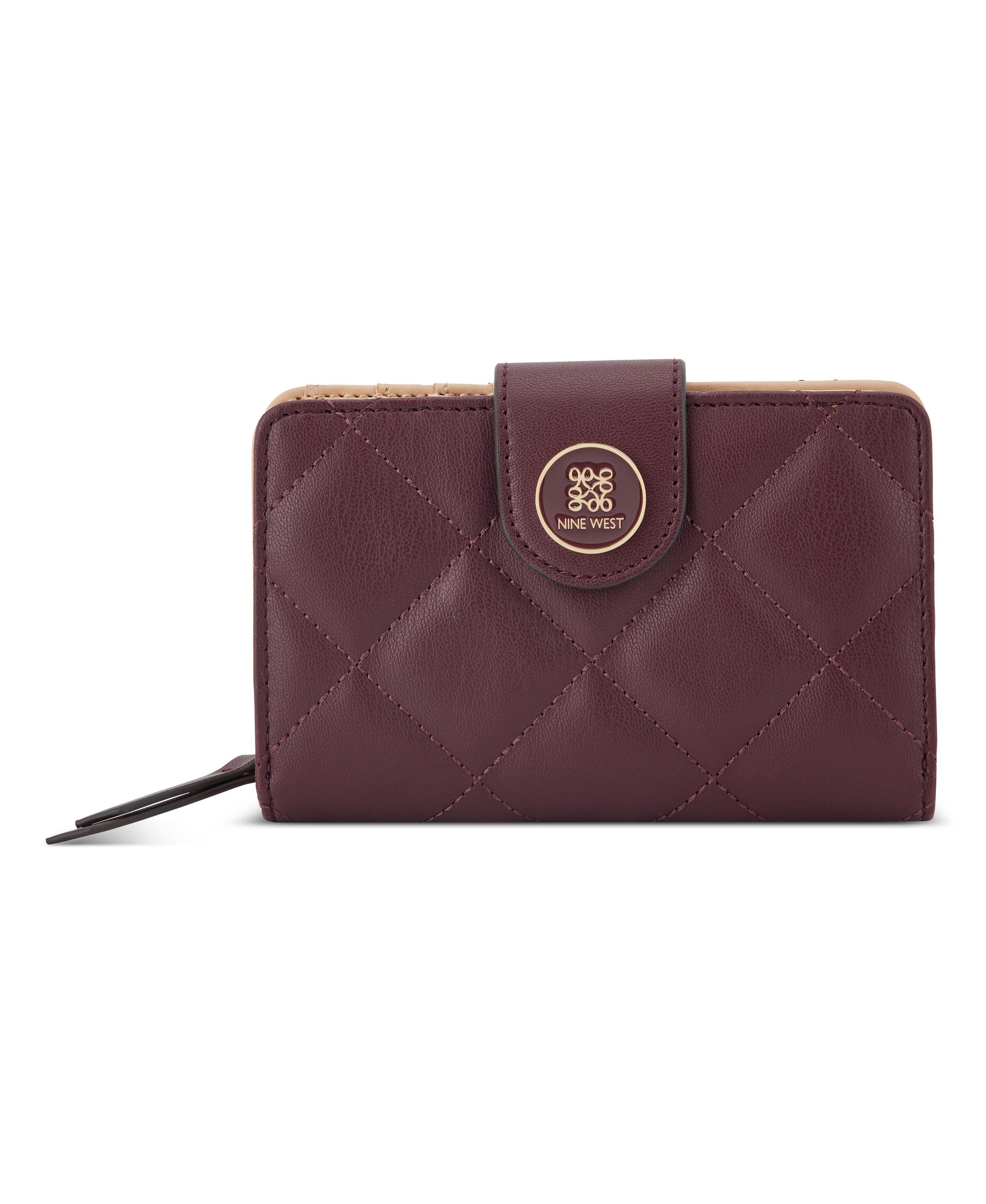 Nine West Handbags HALEEMA SLG FRENCH WALLET BOYSENBERRY