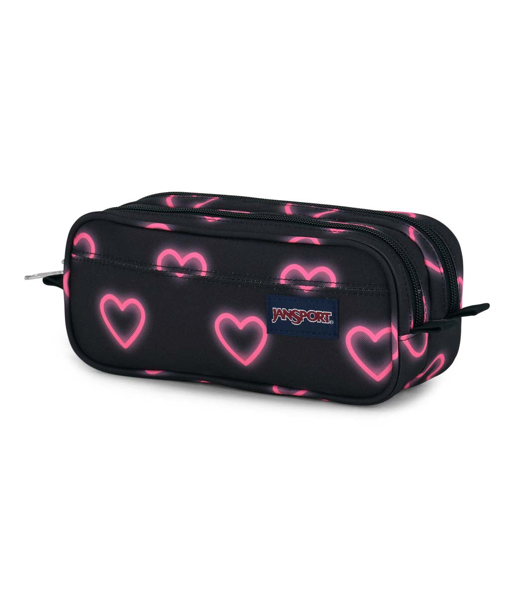 JanSport Grande pochette pour accessoires - Happy Hearts Noir