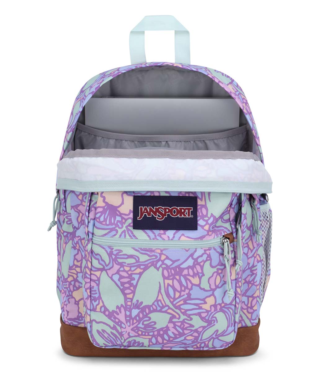 JanSport Cool Student Sac à dos - Fluide Floral Pastel Lilas