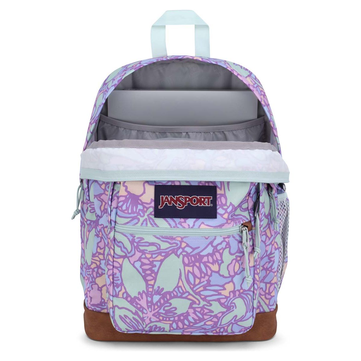 JanSport Cool Student Backpack - Fluid Floral Pastel Lilac