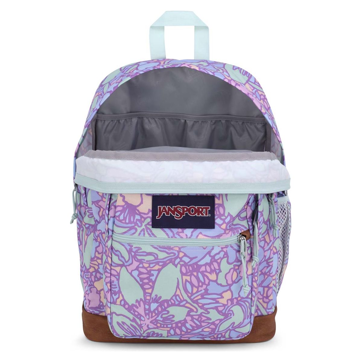 JanSport Cool Student Backpack - Fluid Floral Pastel Lilac