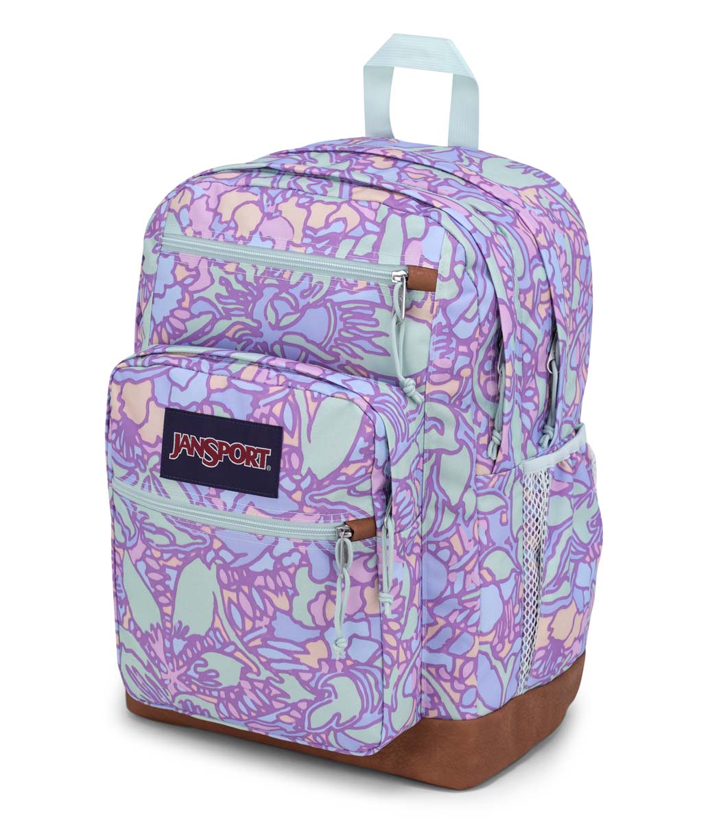 JanSport Cool Student Sac à dos - Fluide Floral Pastel Lilas