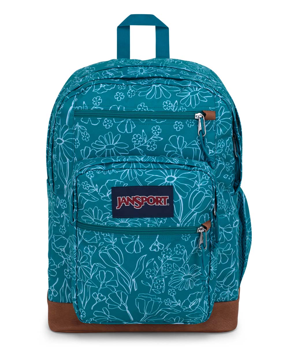 JanSport Cool Student Backpack - Delightful Daisies Green