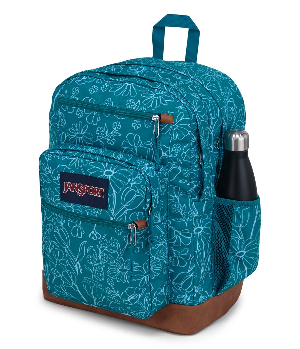 JanSport Cool Student Backpack - Delightful Daisies Green