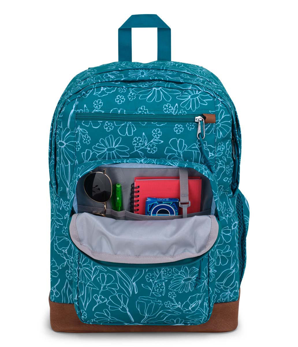 JanSport Cool Student Backpack - Delightful Daisies Green