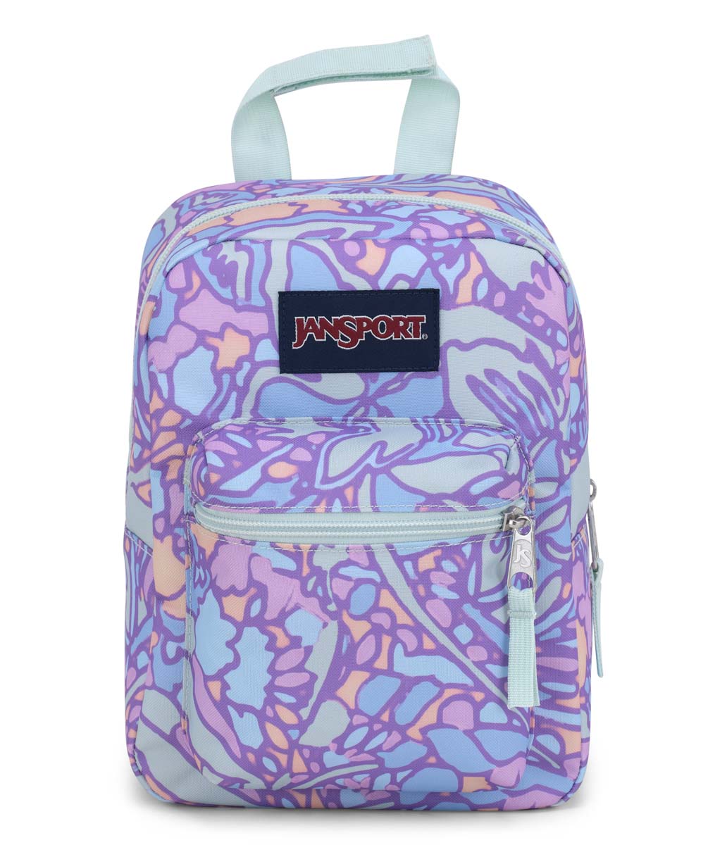 Jansport Big Break Lunch Bag - Fluid Floral Pastel Lilac