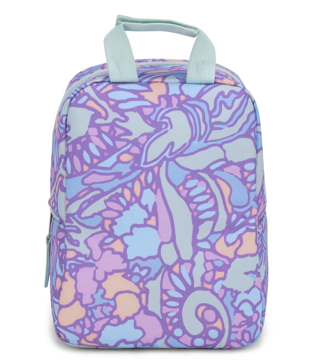 Jansport Big Break Lunch Bag - Fluid Floral Pastel Lilac