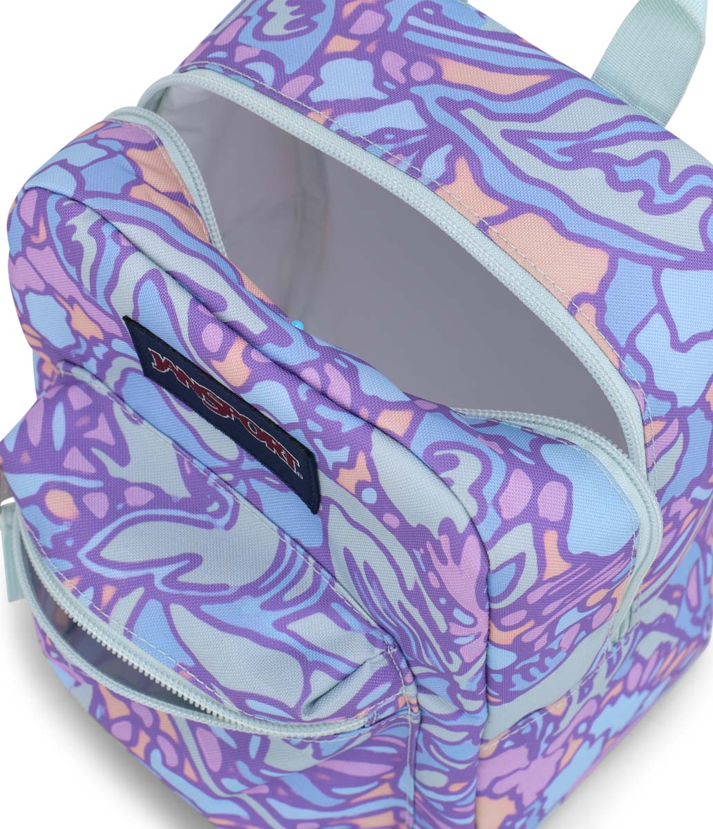 Jansport Big Break Lunch Bag - Fluid Floral Pastel Lilac