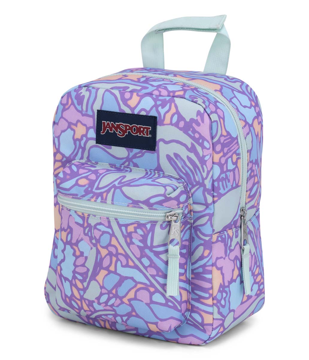 Jansport Big Break Lunch Bag - Fluid Floral Pastel Lilac