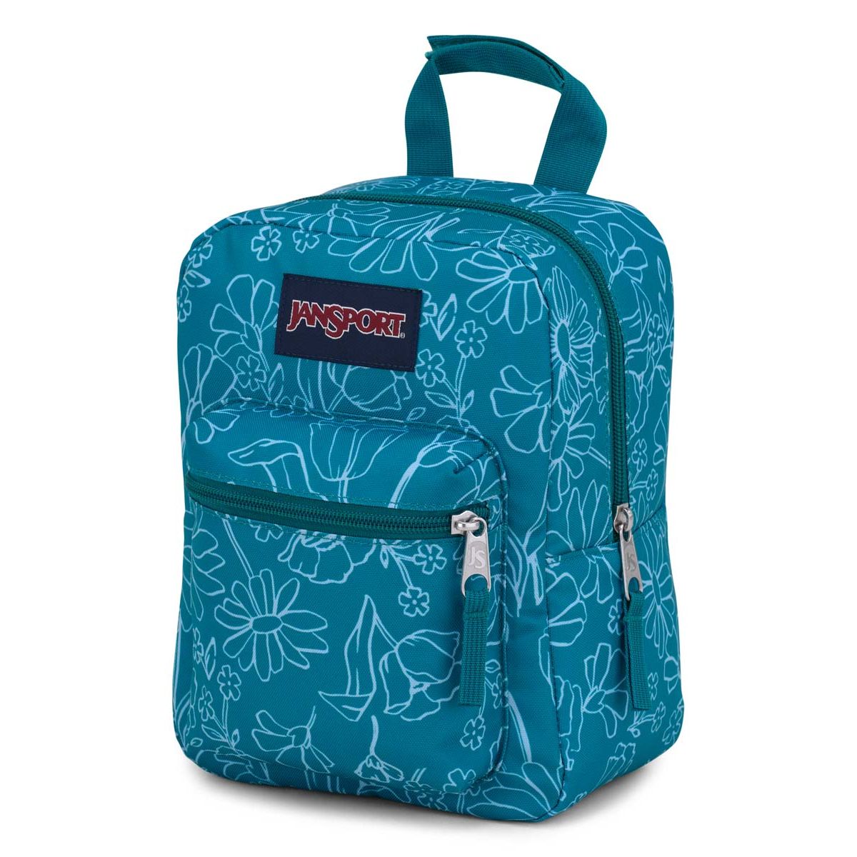 Jansport Big Break Lunch Bag - Delightful Daisies Green