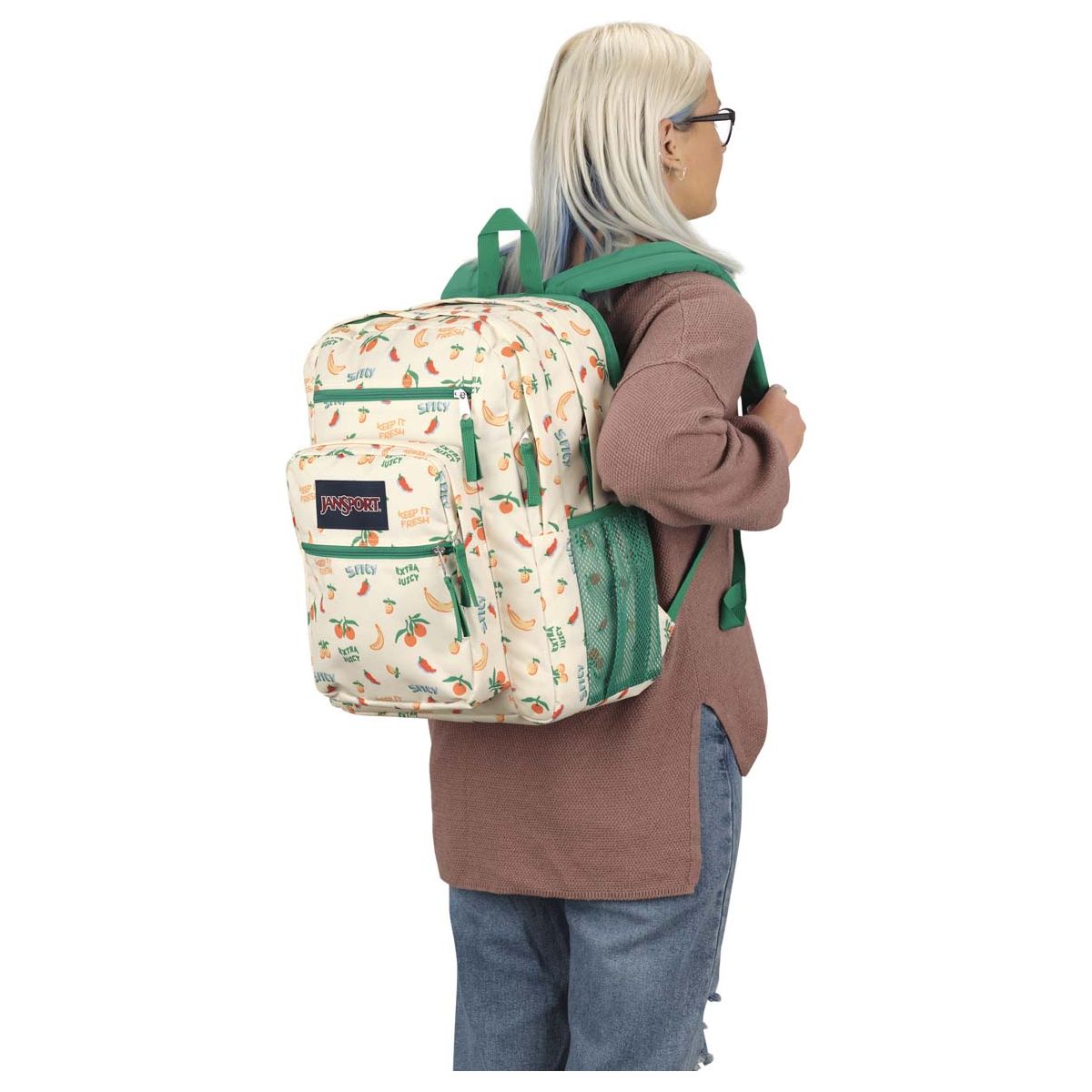 Jansport Big Student Backpack - Five a day cream
