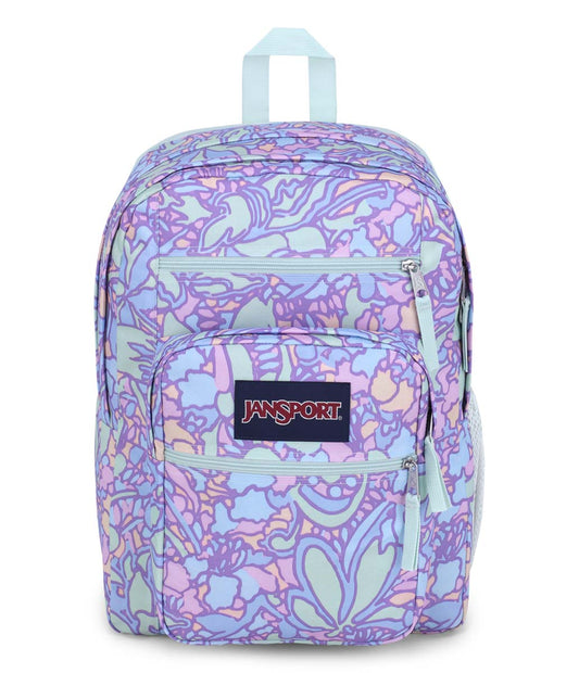 Jansport Big Student Sac à dos - Fluid Floral Pastel Lilas