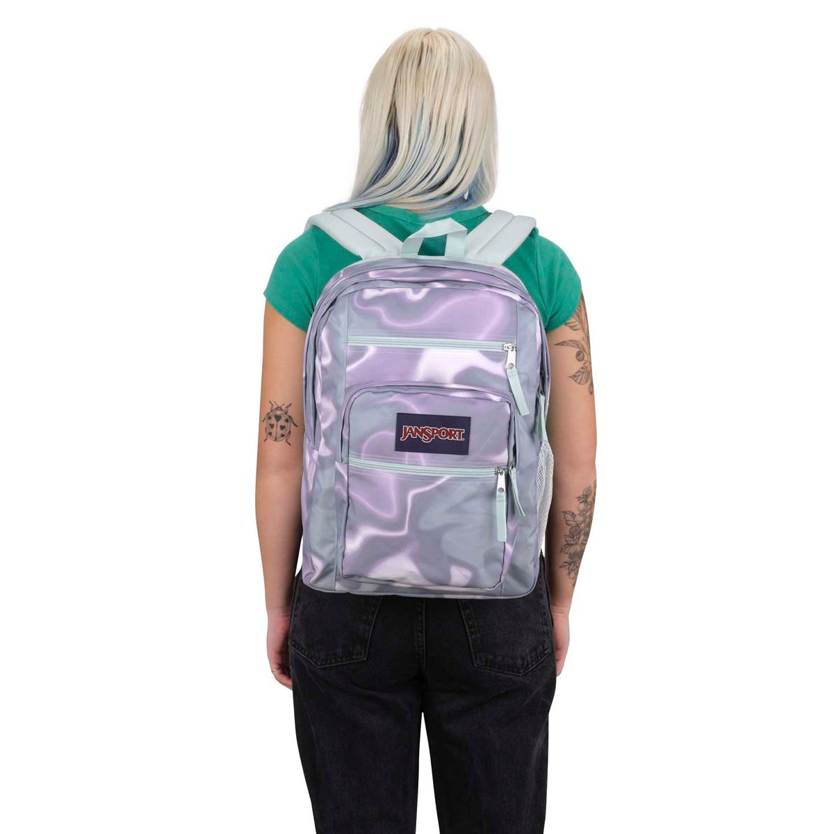 Jansport Big Student Backpack - Platinum Puddles