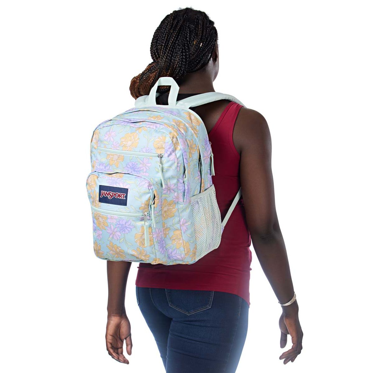Sac à dos JanSport Big Student - Floral Décoloré