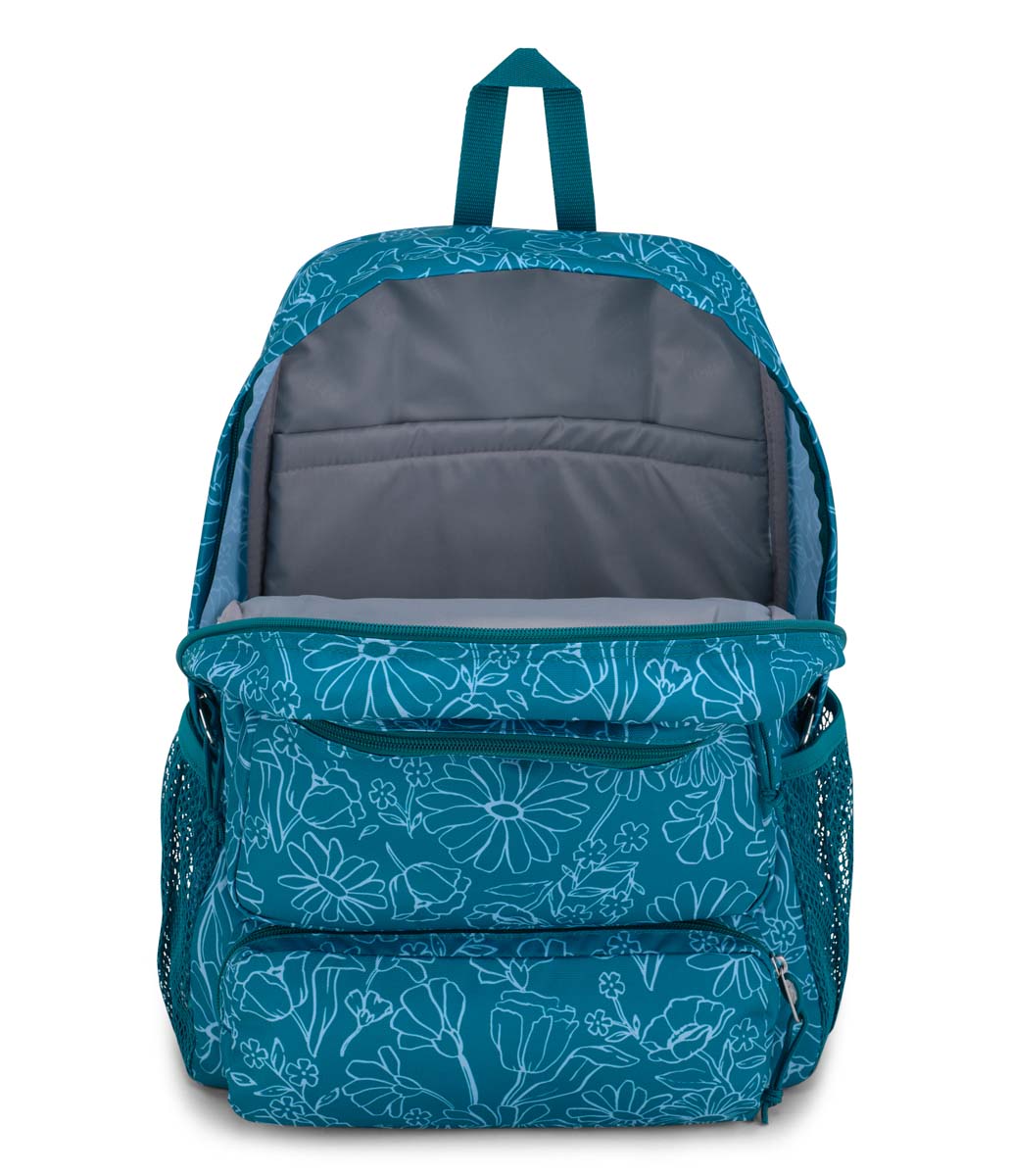 Jansport Doubleton Backpack -  Delightful Daisies Green