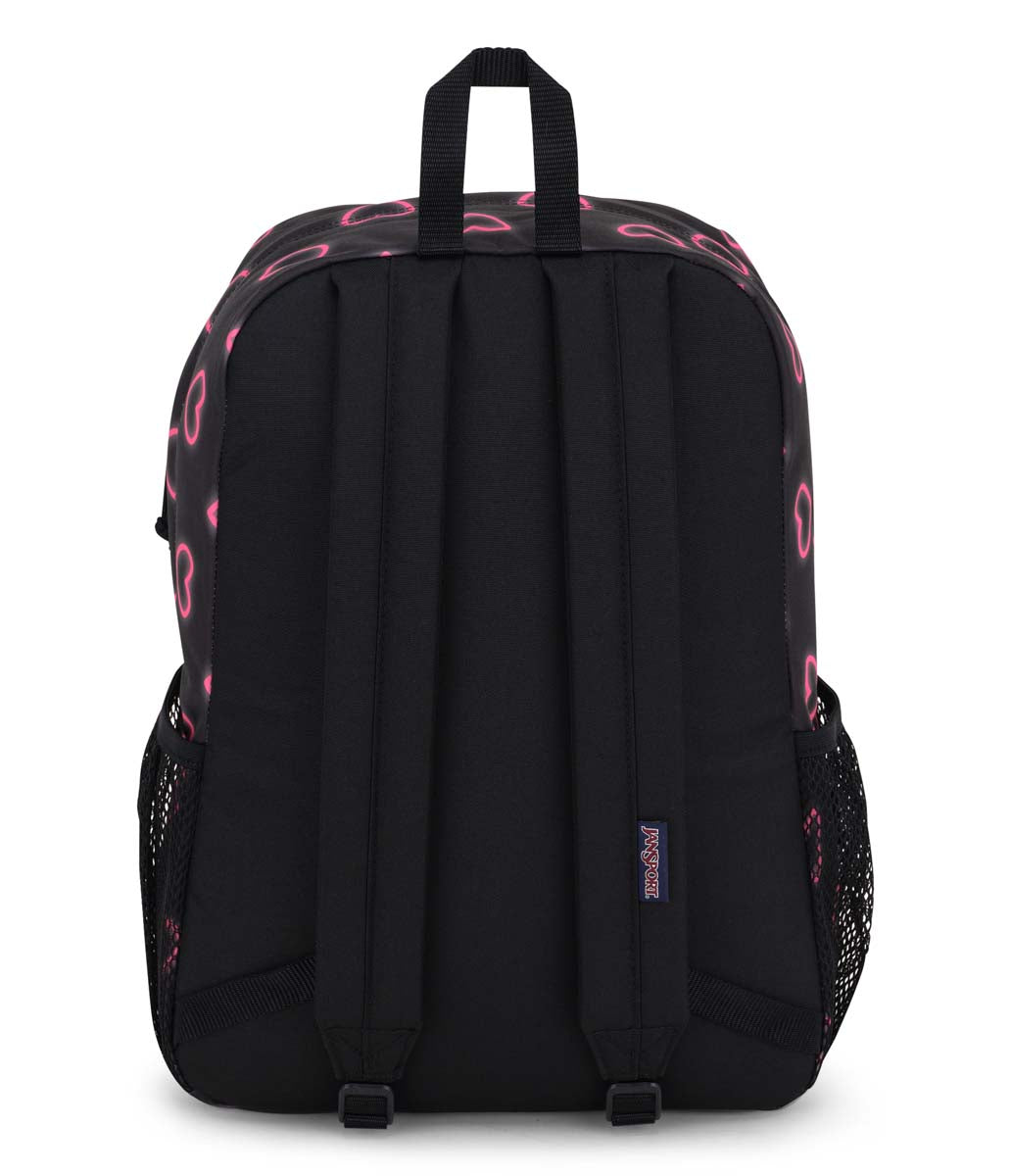 Jansport Doubleton Backpack - Happy Hearts Black