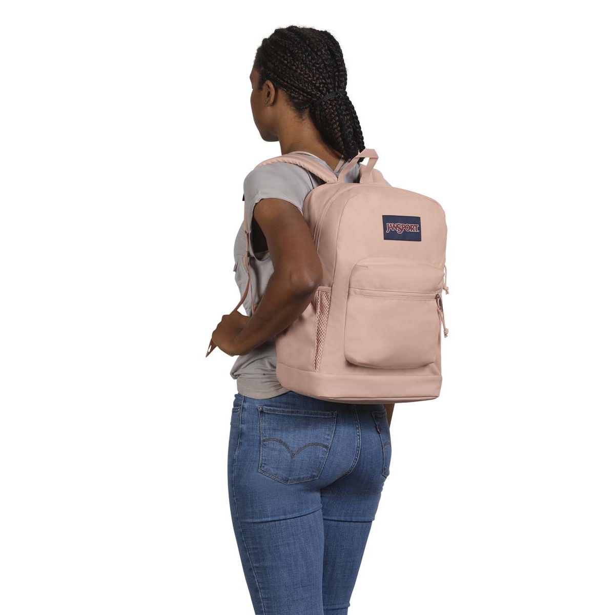 JanSport Cross Town Plus Laptop Backpack - Misty Rose