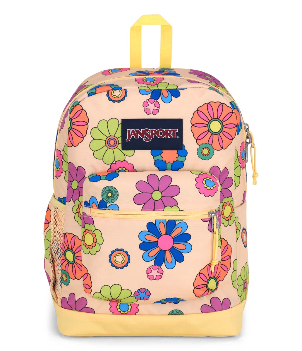 JanSport Cross Town Plus Laptop Backpack - Power to the flower