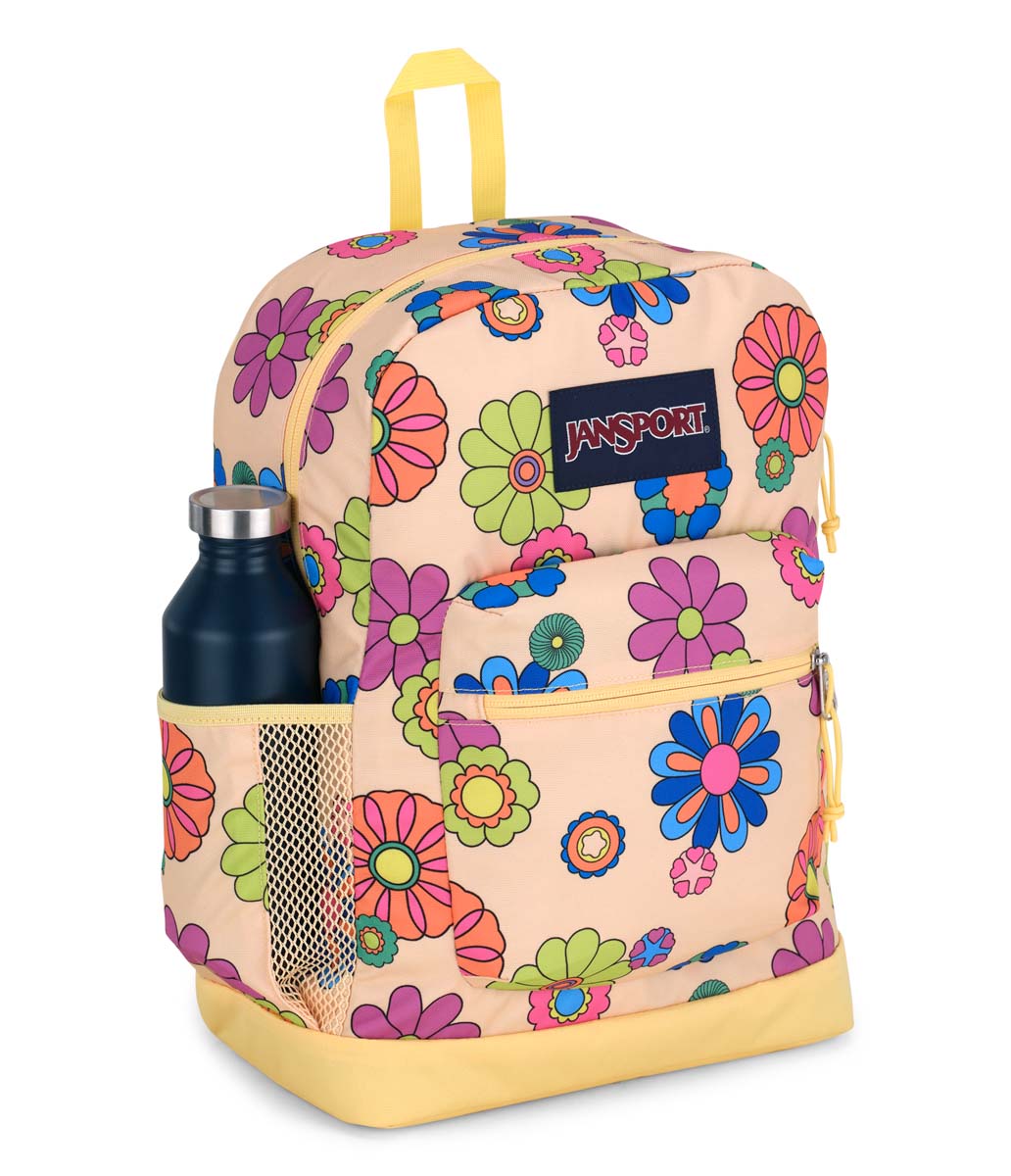 JanSport Cross Town Plus Laptop Backpack - Power to the flower