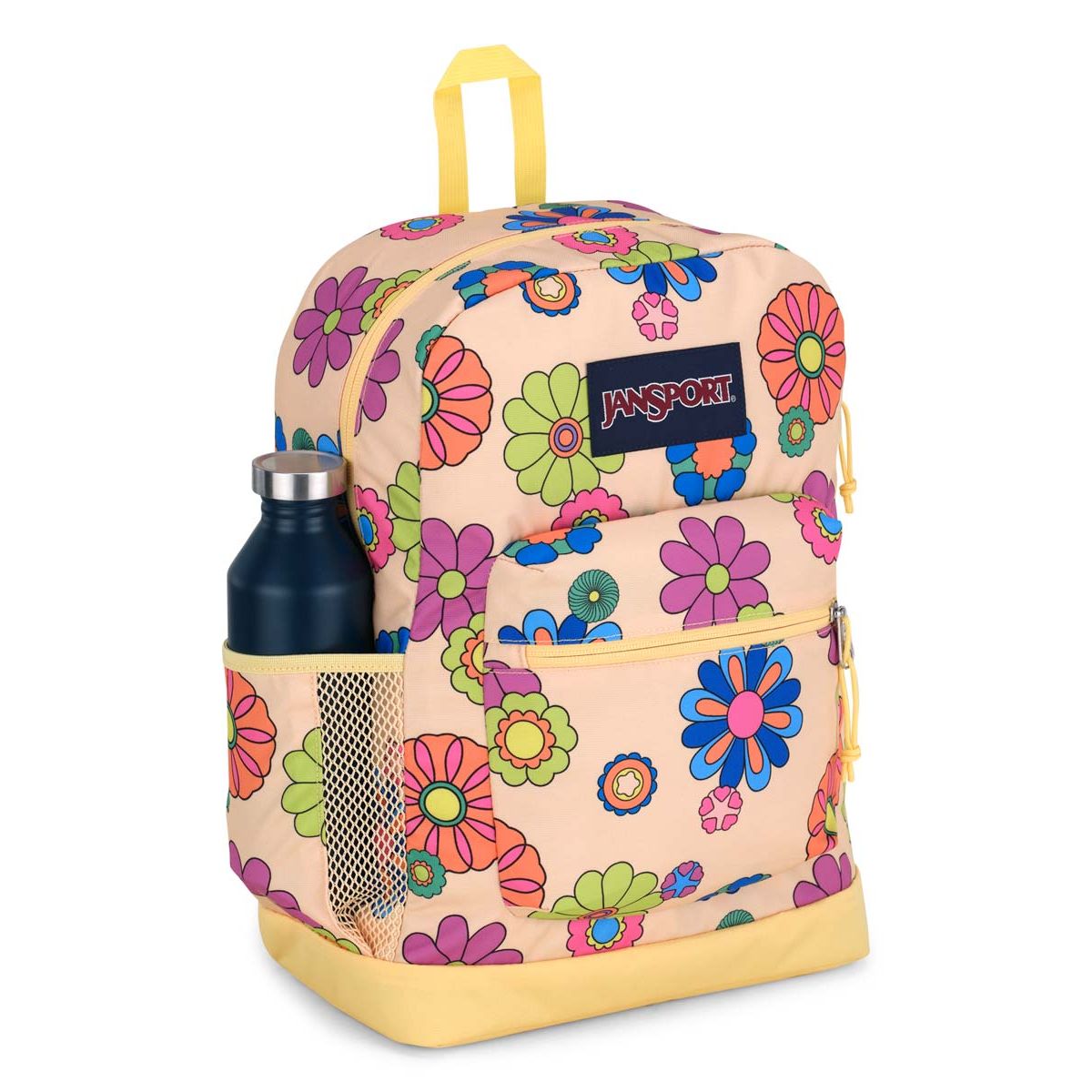 Sac à dos pour ordinateur portable JanSport Cross Town Plus - Le pouvoir de la fleur
