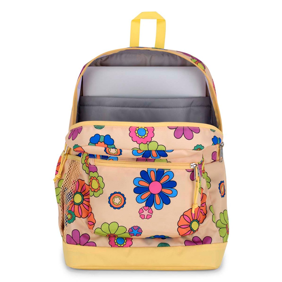 Sac à dos pour ordinateur portable JanSport Cross Town Plus - Le pouvoir de la fleur