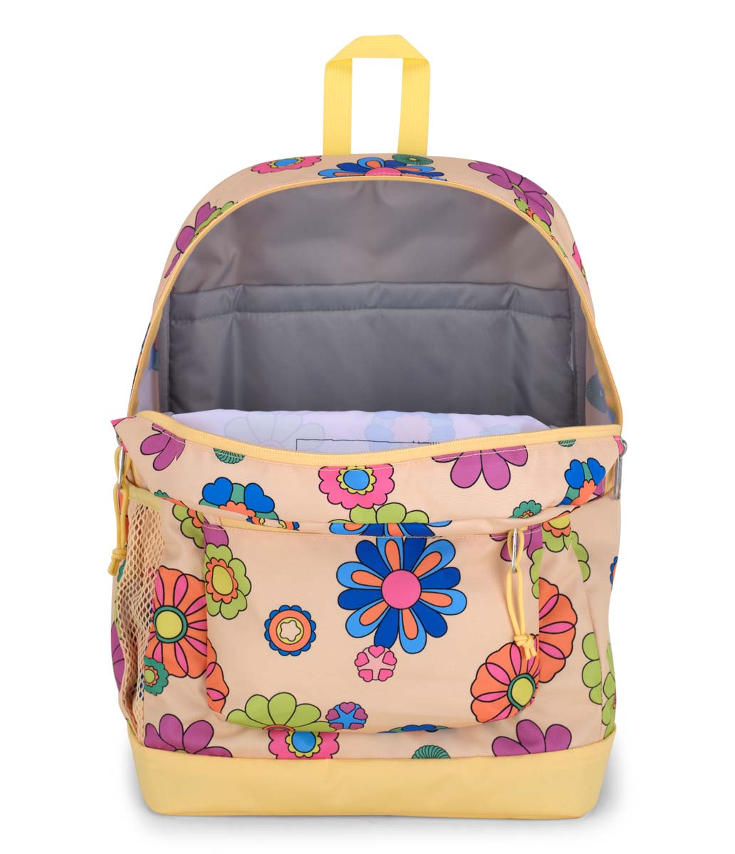 JanSport Cross Town Plus Laptop Backpack - Power to the flower