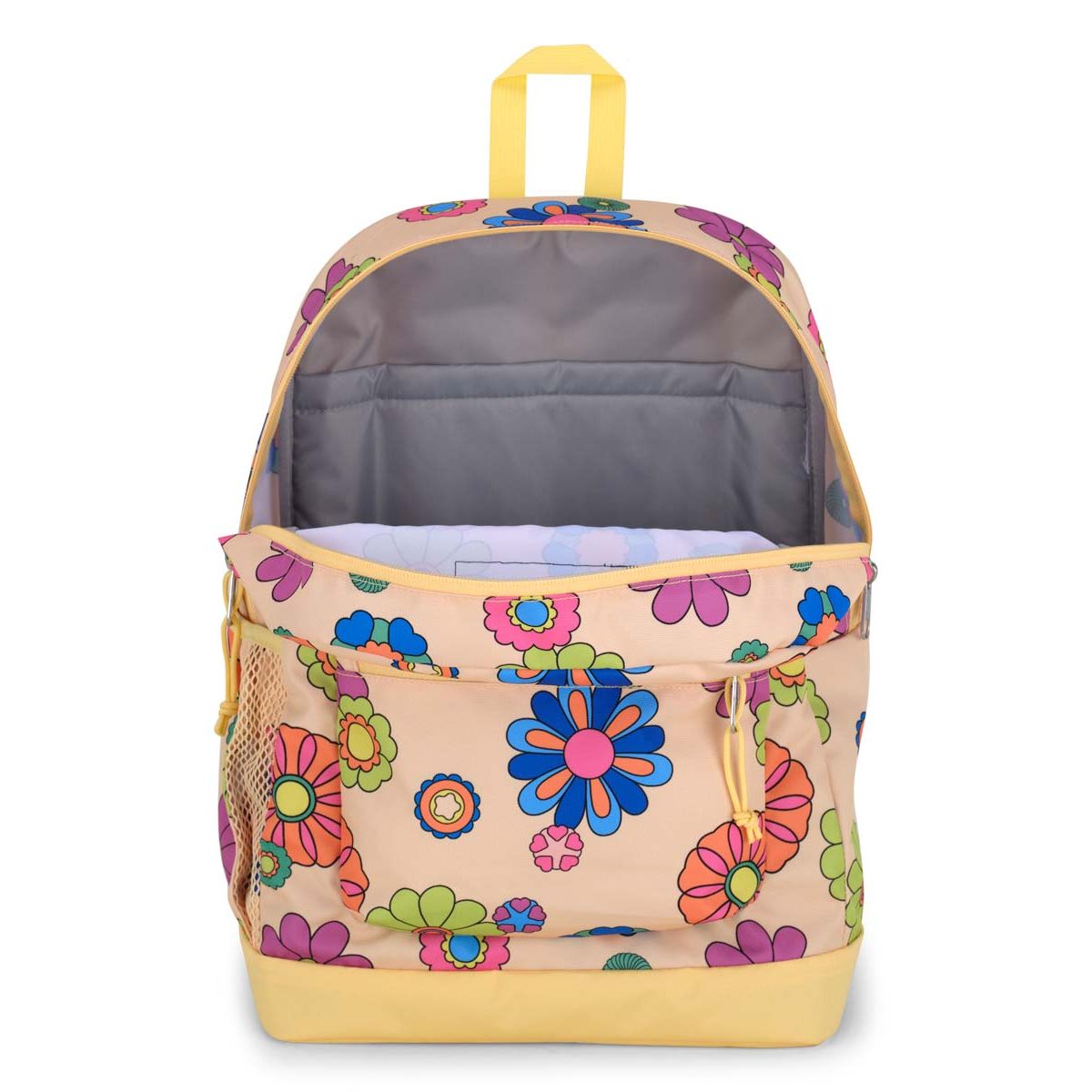 Sac à dos pour ordinateur portable JanSport Cross Town Plus - Le pouvoir de la fleur