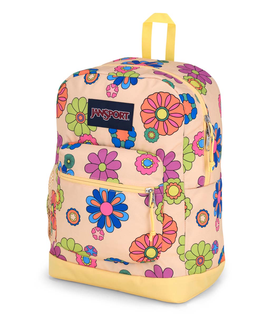 JanSport Cross Town Plus Laptop Backpack - Power to the flower