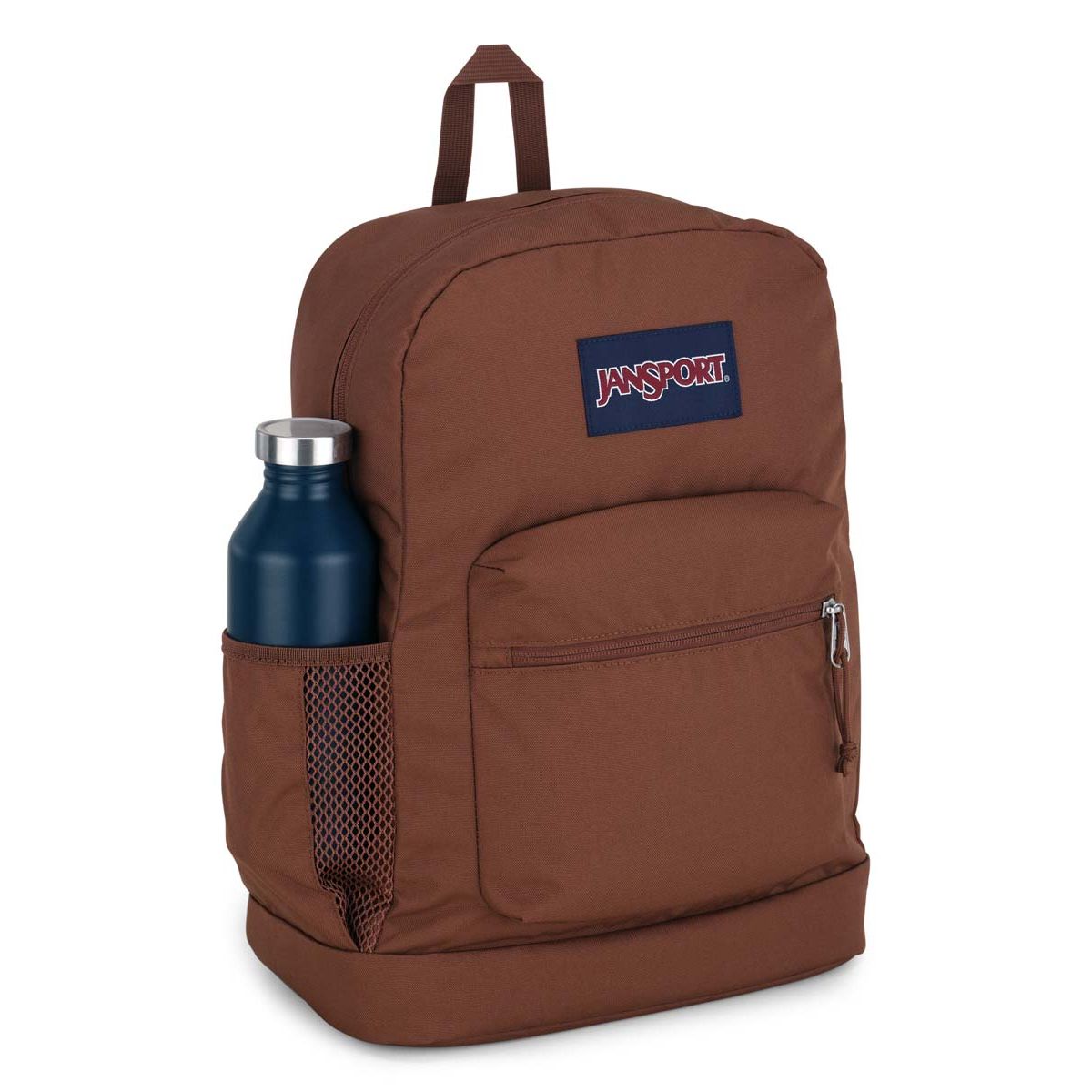 Sac à dos pour ordinateur portable JanSport Cross Town Plus - Marron basique