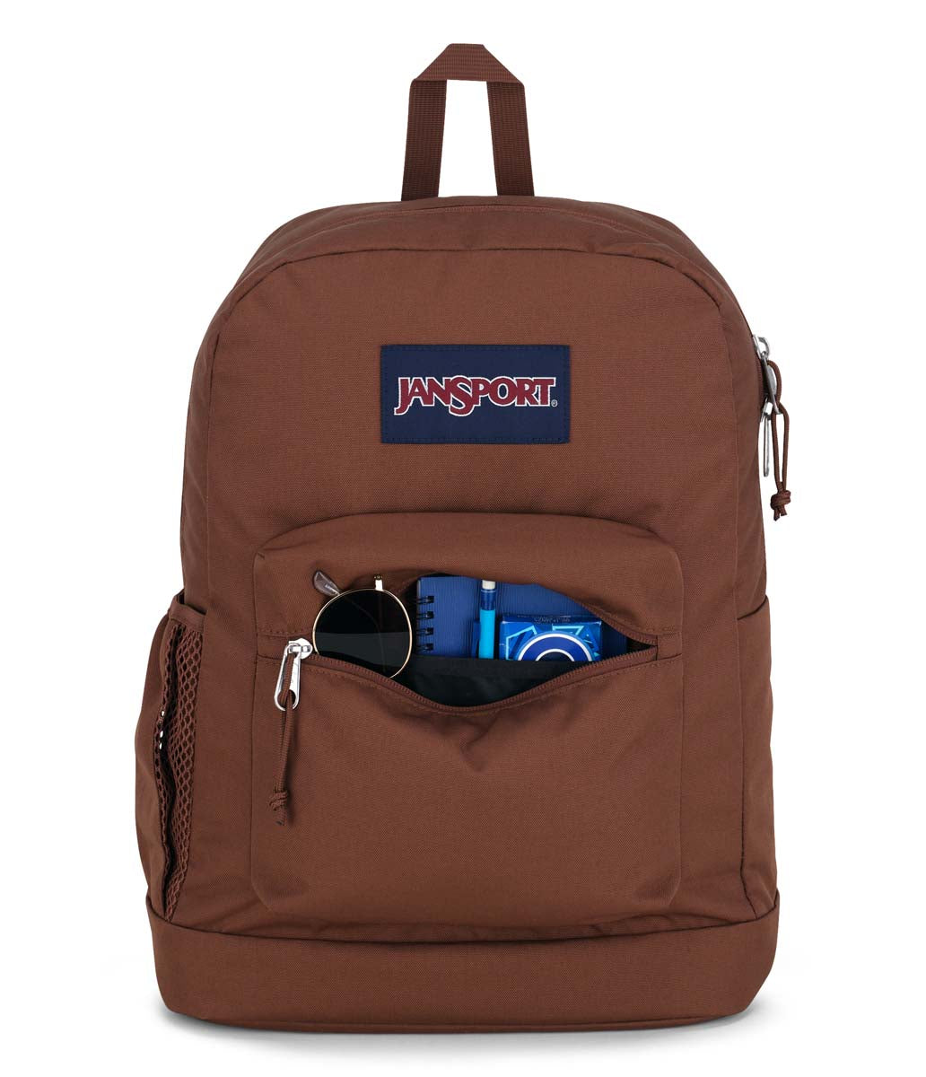 Sac à dos pour ordinateur portable JanSport Cross Town Plus - Marron basique